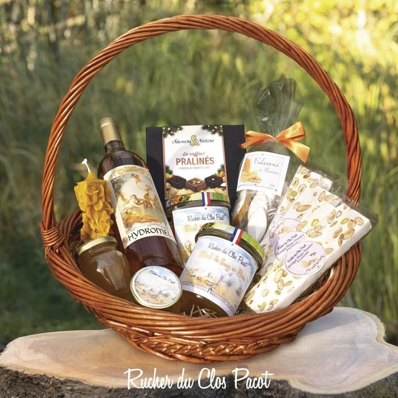 Grand Panier Garni Apicole - Coffret Chocolat
